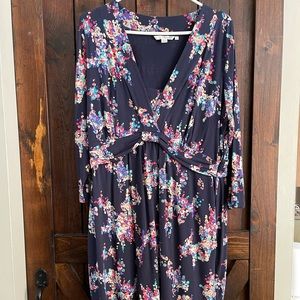 Boden blue confetti jersey tunic size 16